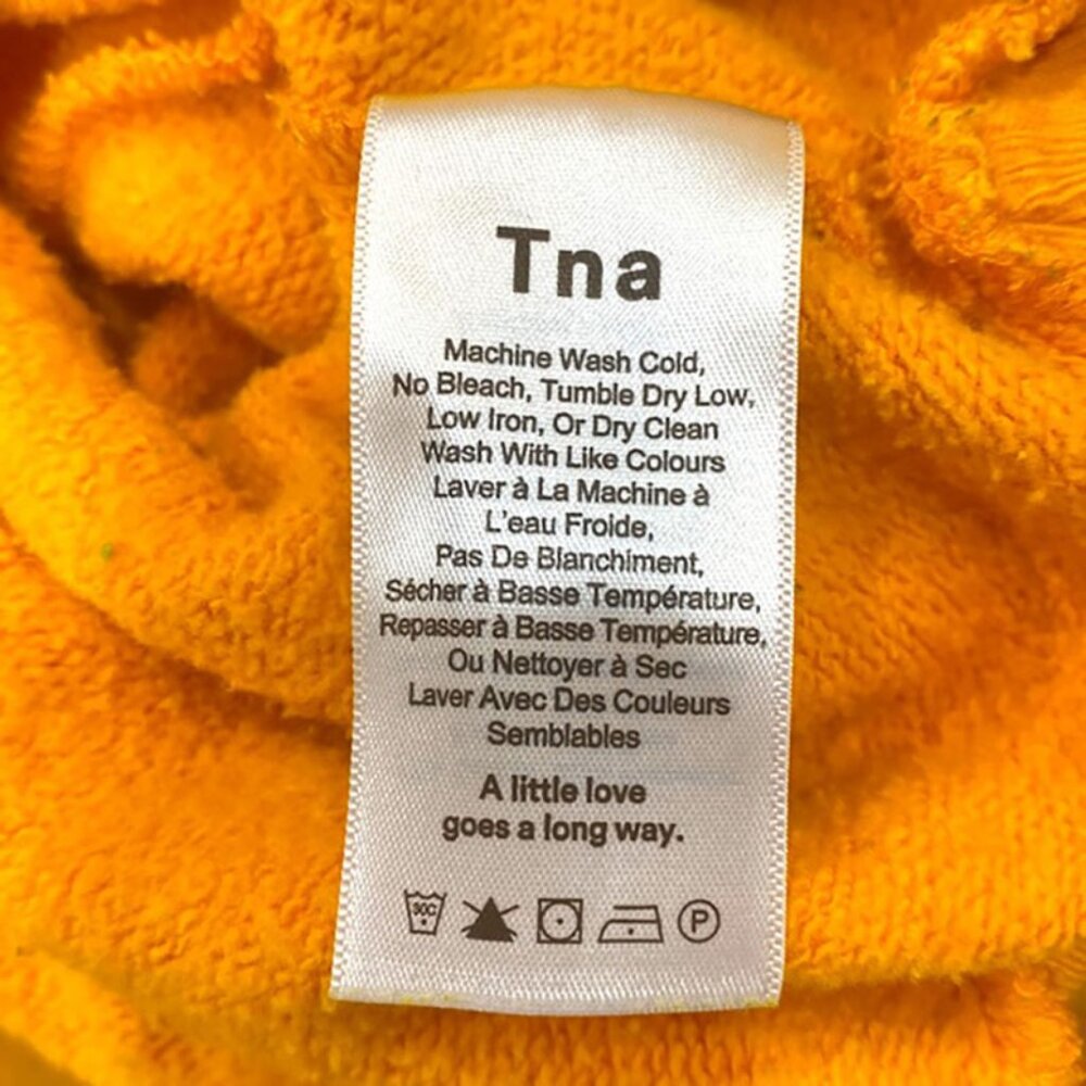 Aritzia TNA Cropped Hoodie Pullover in Dark Yellow/ Orange size M - Picture 6 of 7